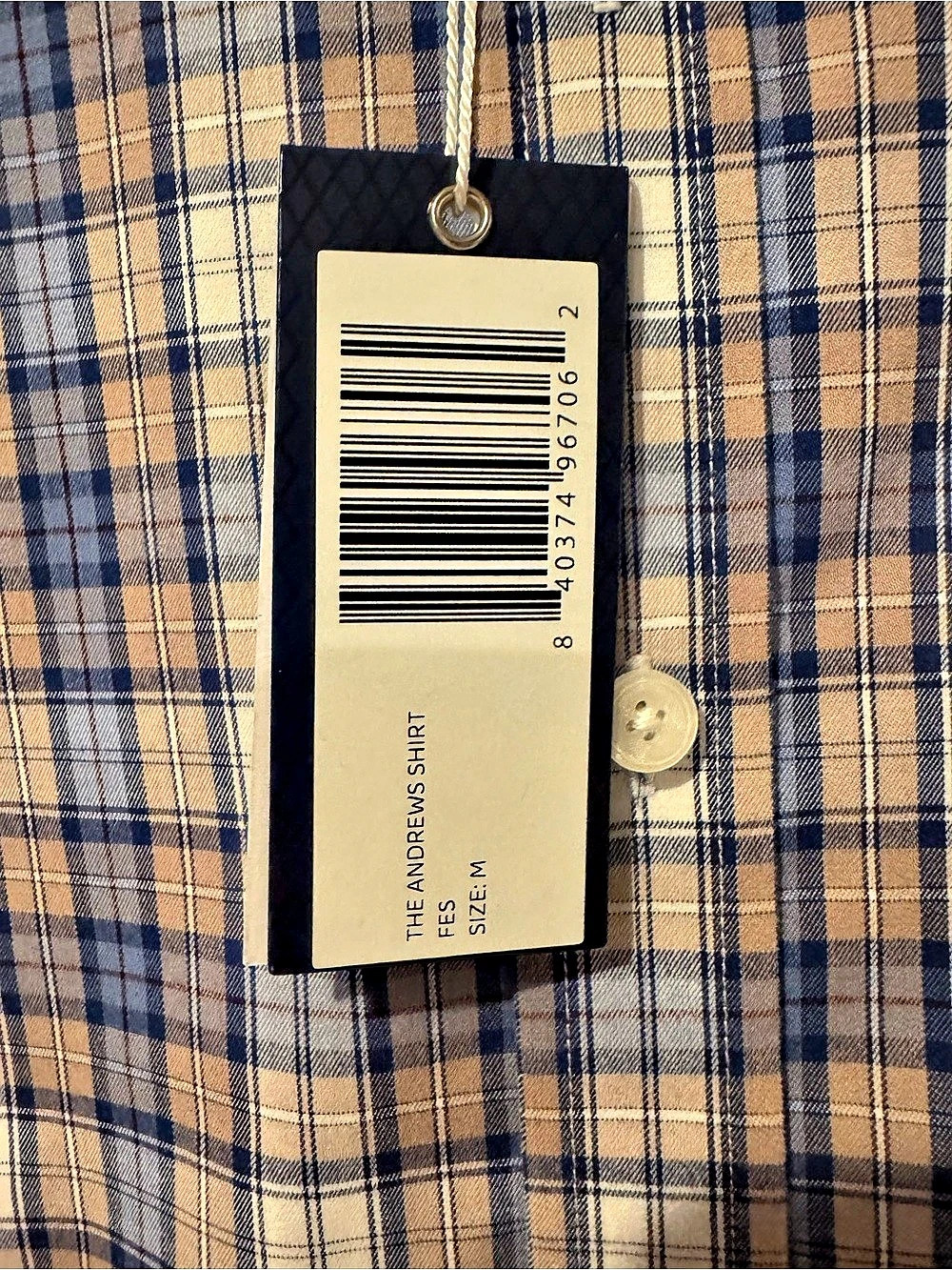 Holderness & Bourne Men’s The Andrews Shirt Tailored Fit Plaid Size Medium NWT - Picture 4 of 5